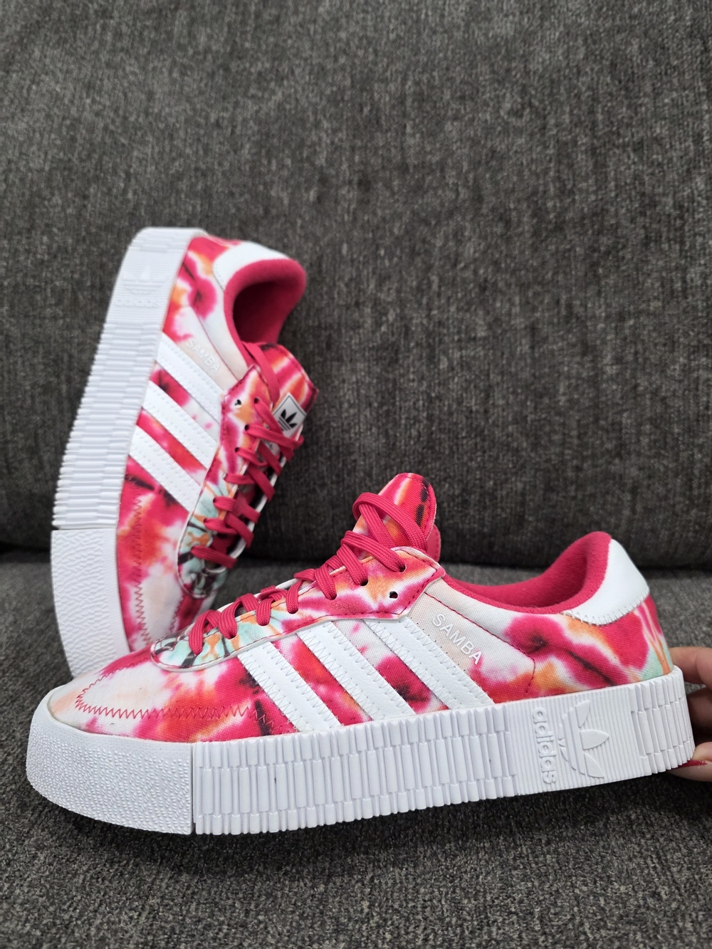 Adidas Samba Platform Women’s Sneakers - Pink Tie-Dye - Picture 8 of 8